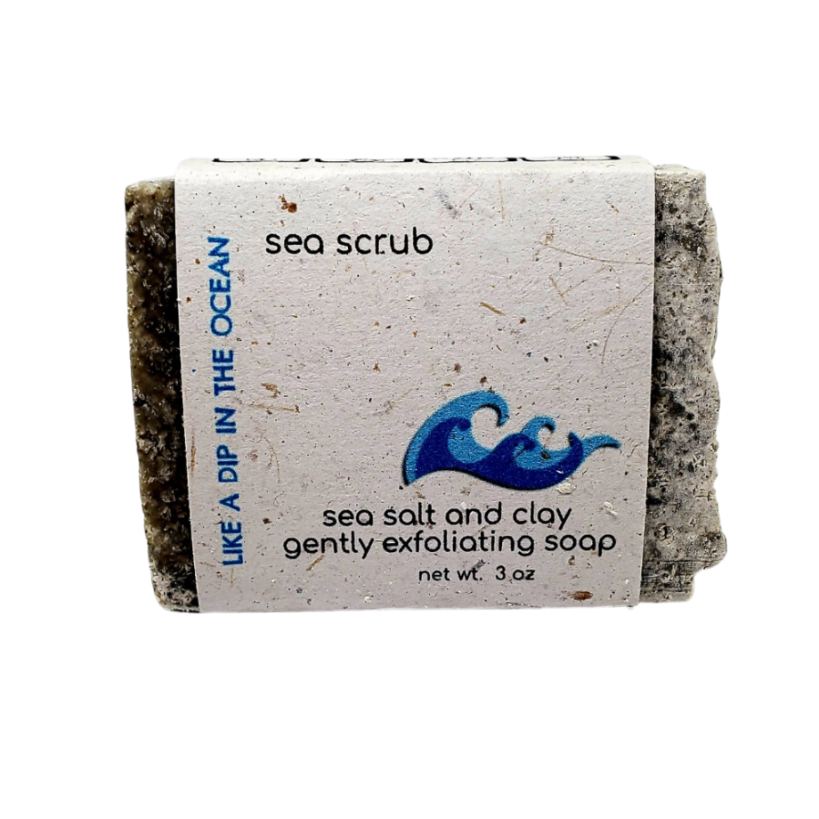Sunlit Mountain Sea Scrub – Clay & Sea Salt Soap