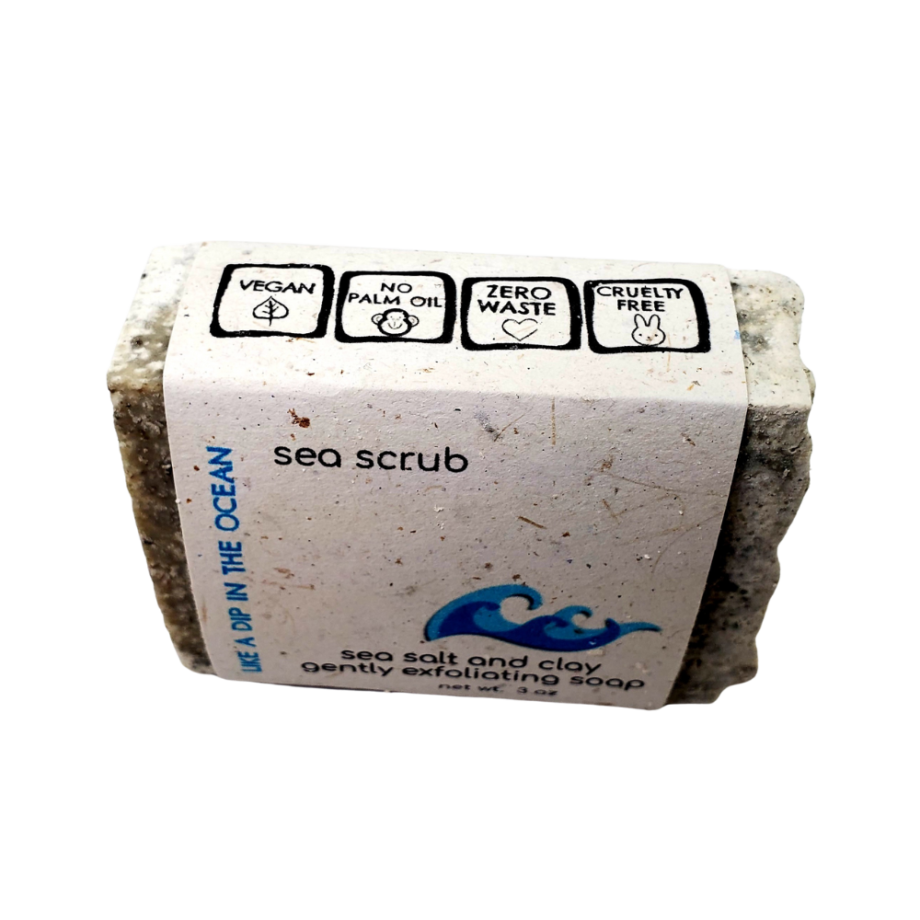 Sunlit Mountain Sea Scrub – Clay & Sea Salt Soap - Image 3